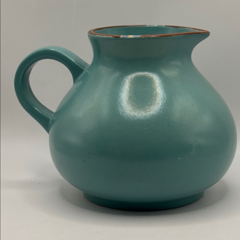Vintage Dansk potbelly pitcher retired pattern Mesa Turquise
